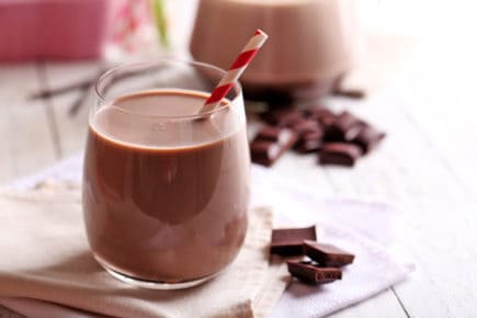 músculos - leite com chocolate