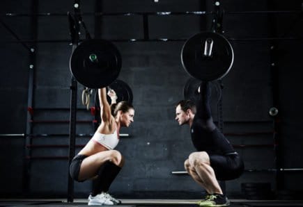 homem, mulher, treino
