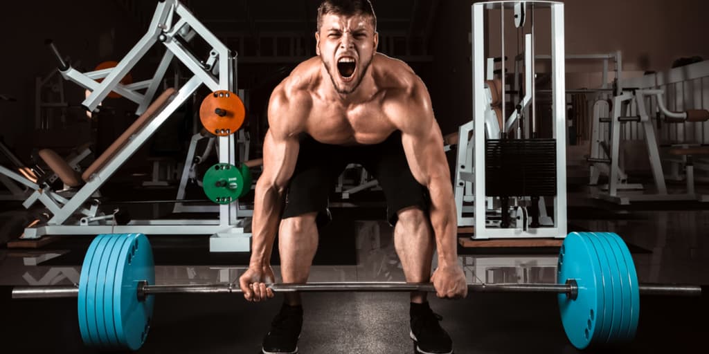 Treino, deadlift, força pura
