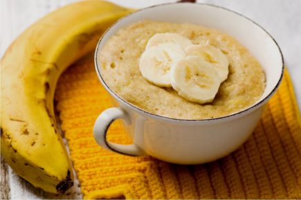 bolo de caneca banana